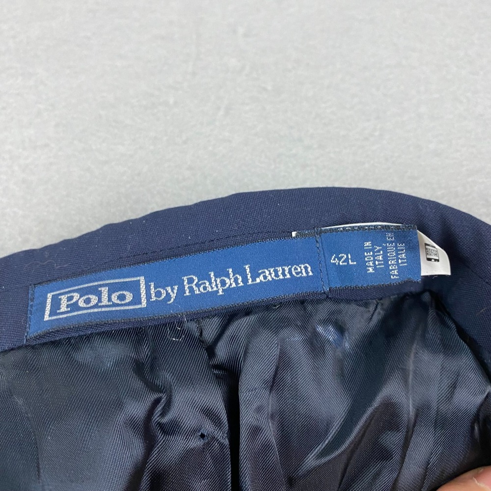 Polo Ralph Lauren Mens Wool Barathea Tuxedo 42L Tailored fit blue NWOT Italy - Picture 3 of 16